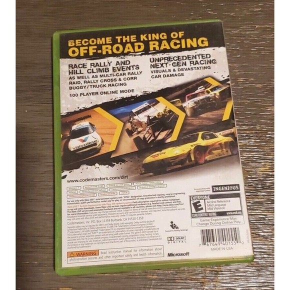DiRT - Microsoft Xbox 360 (2007) Become the King of OFF-ROAD RACING - Picture 2 of 5